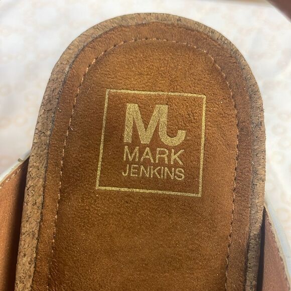 Mark Jenkins white wedge sandals, size US 11/41 EU - Picture 7 of 9